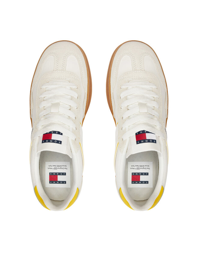 Tommy Jeans Sneakersy Tommy Jeans Court Sneaker EN0EN02552 Biela
