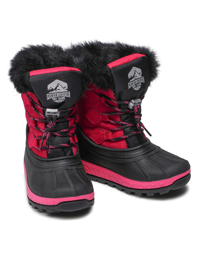 Boatilus Botas de nieve Boatilus Youth Joggy Sint Leather Boot NJ16 VAR.21ZU Rosa