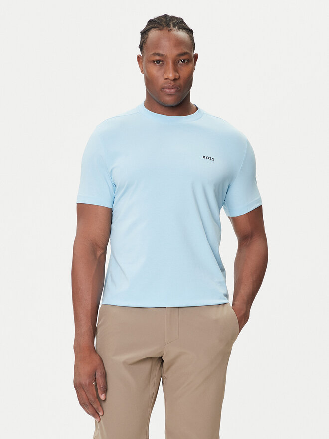 BOSS BOSS Camiseta 50506373 Celeste Regular Fit