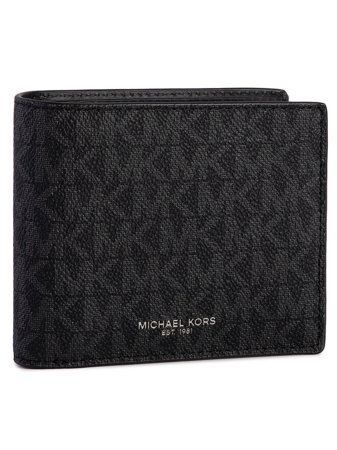 Michael Kors Nagyméretű férfi pénztárca Michael Kors Greyson 39F9LGYF5P Fekete