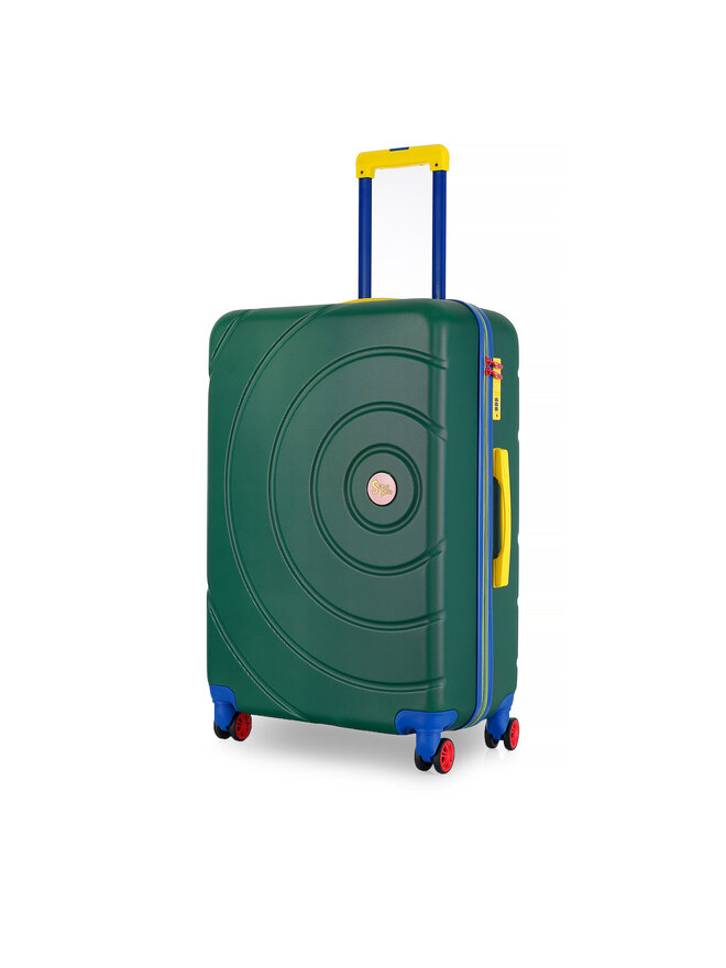Semi Line Μεγάλη Βαλίτσα Semi Line T5931-3 Πράσινο