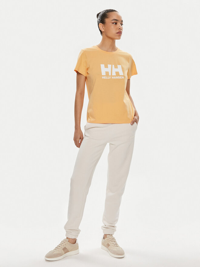 Helly Hansen Helly Hansen Marškinėliai W Hh Logo T-Shirt 2.0 34465 Oranžinė Regular Fit