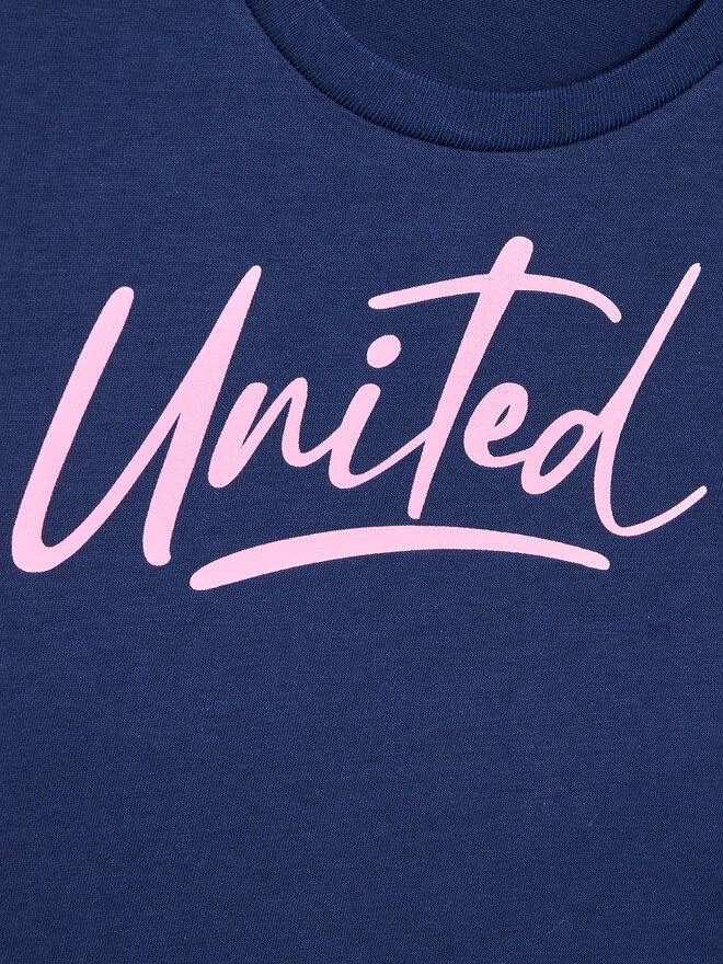 United Colors Of Benetton United Colors Of Benetton Marškinėliai 3096C10C8 Tamsiai mėlyna Regular Fit