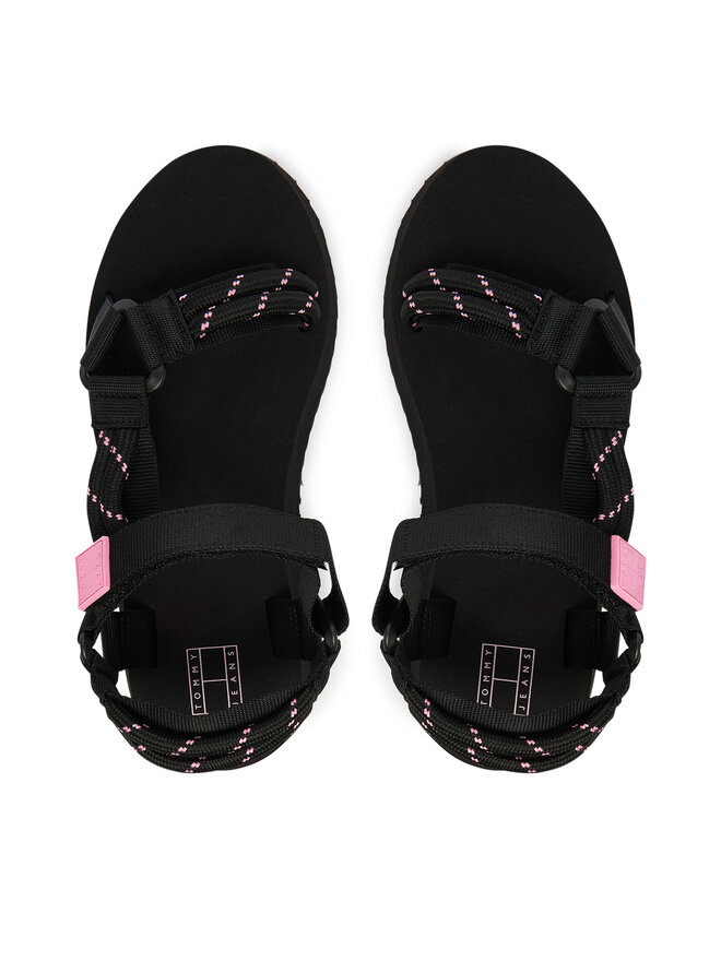 Tommy Jeans Sandalen Tommy Jeans Tjw Eva Rope Sandal EN0EN02970 Schwarz