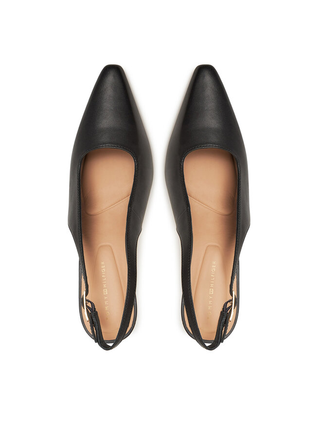 Tommy Hilfiger Sandały Tommy Hilfiger Squared Toe FW0FW08636 Czarny