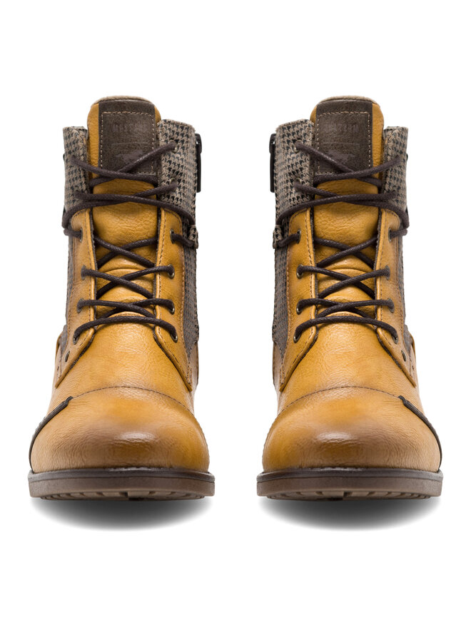 Mustang Schnürschuhe Mustang 1229-510 Gelb