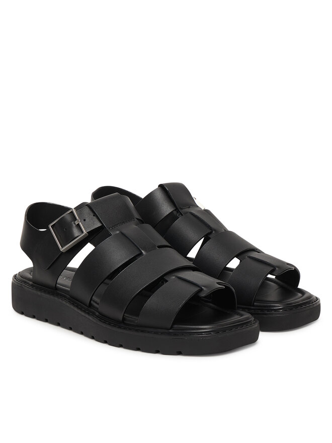 Calvin Klein Sandalen Calvin Klein Sq Molded Sndl Fisher Lth HW0HW02870 Schwarz