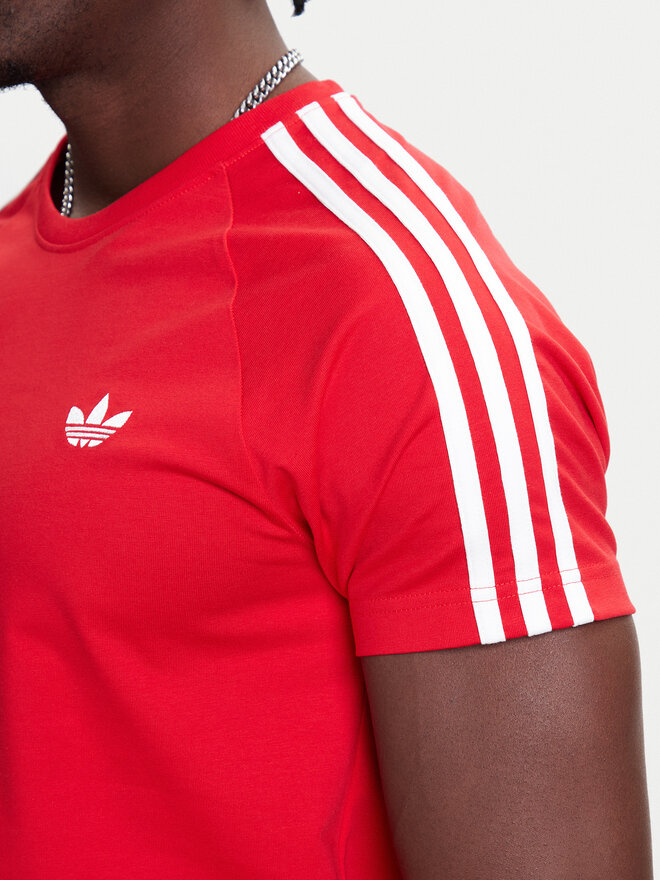 adidas adidas Marškinėliai adicolor Trefoil JX1545 Raudona Slim Fit