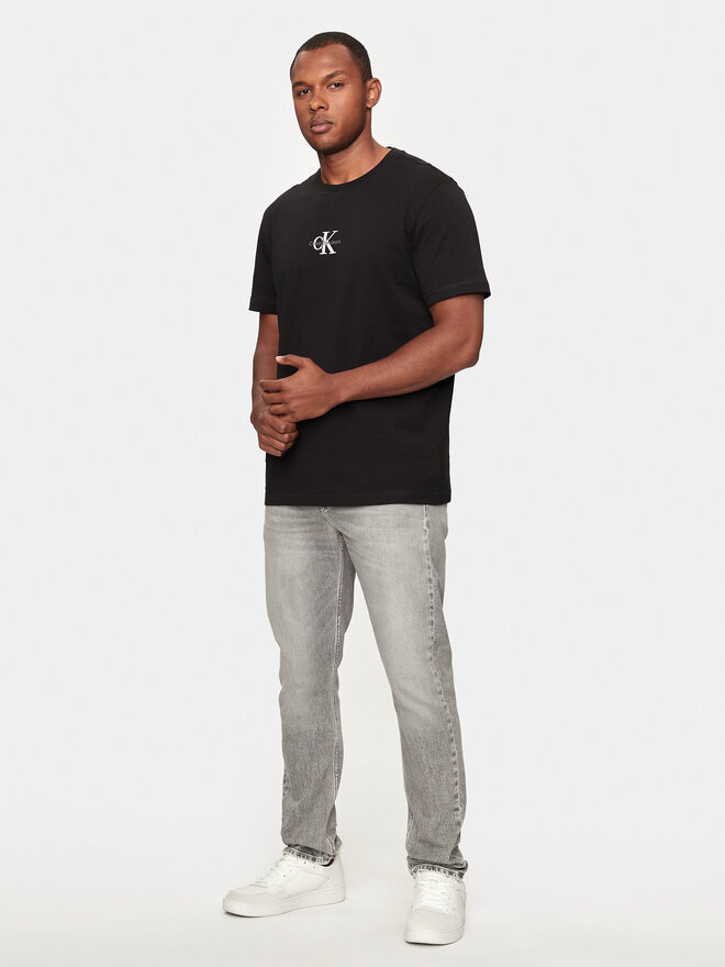 Calvin Klein Jeans Calvin Klein Jeans T-Shirt Monologo J30J325649 Schwarz Regular Fit