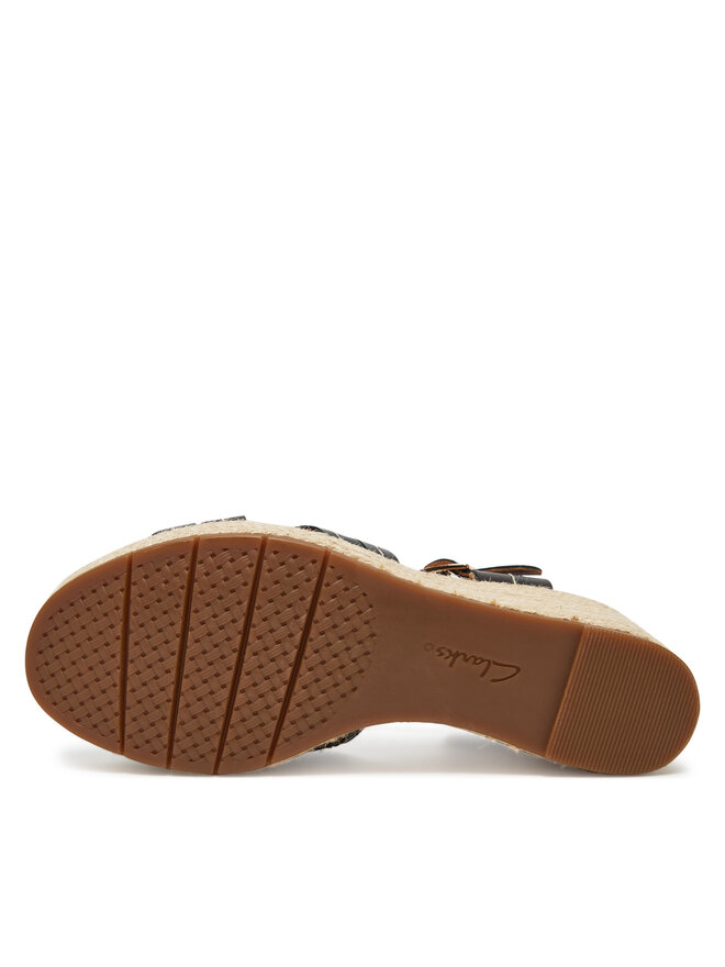 Clarks Espadrilles Clarks Sabina Strap 26181462 Fekete