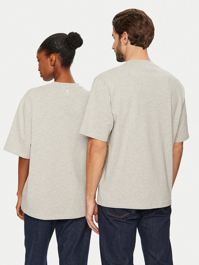AMI PARIS AMI PARIS Camiseta UTS024.726 0951 Gris Regular Fit