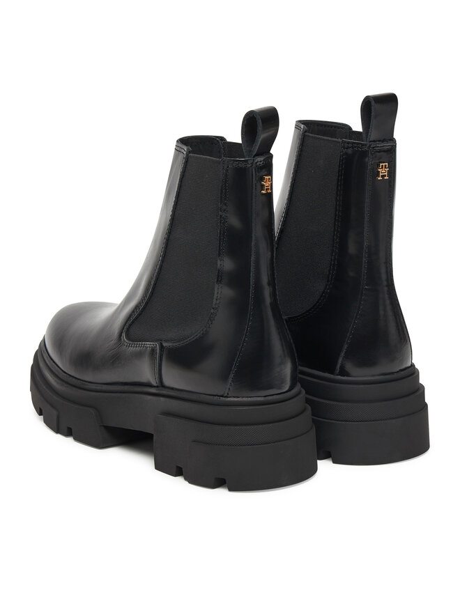 Tommy Hilfiger Klassische Stiefeletten Tommy Hilfiger Shiny FW0FW09042 Schwarz