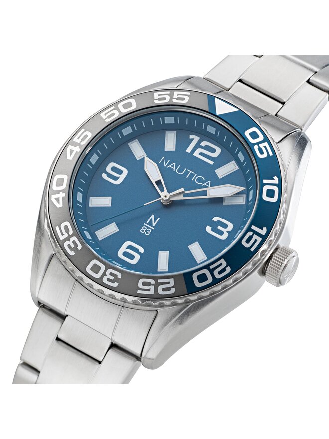 Nautica Karóra Nautica NAPFWS307 Ezüst