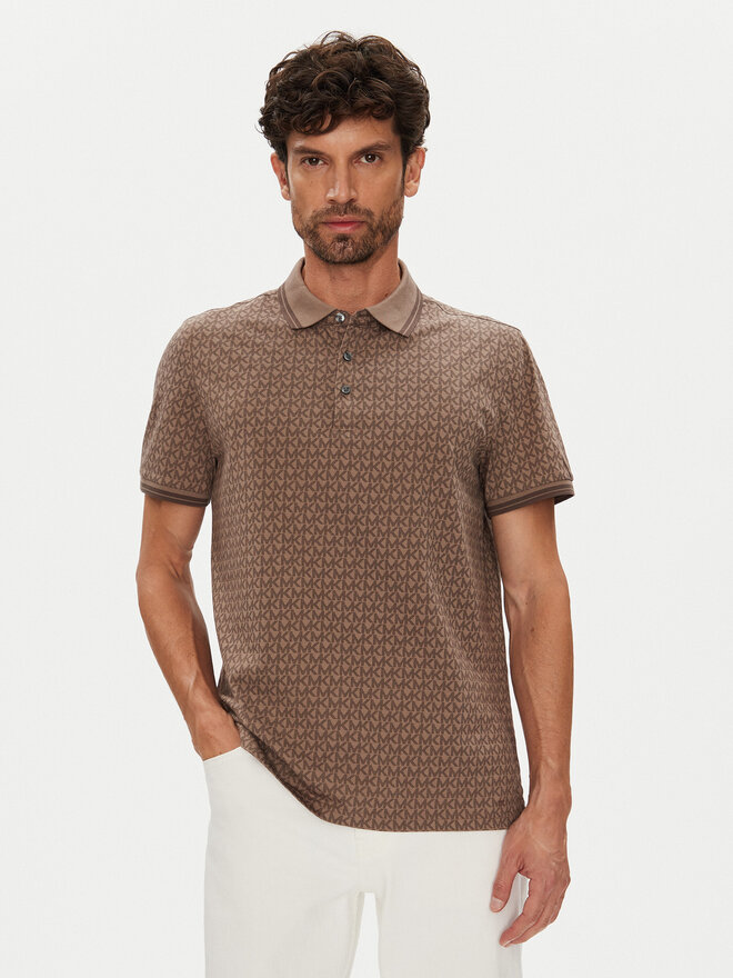 Michael Kors Michael Kors Poloshirt CS550V85KS Braun Regular Fit
