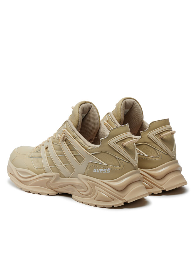 Guess Sneakersy Guess Belluno Low FMTBEL ELE12 Béžová