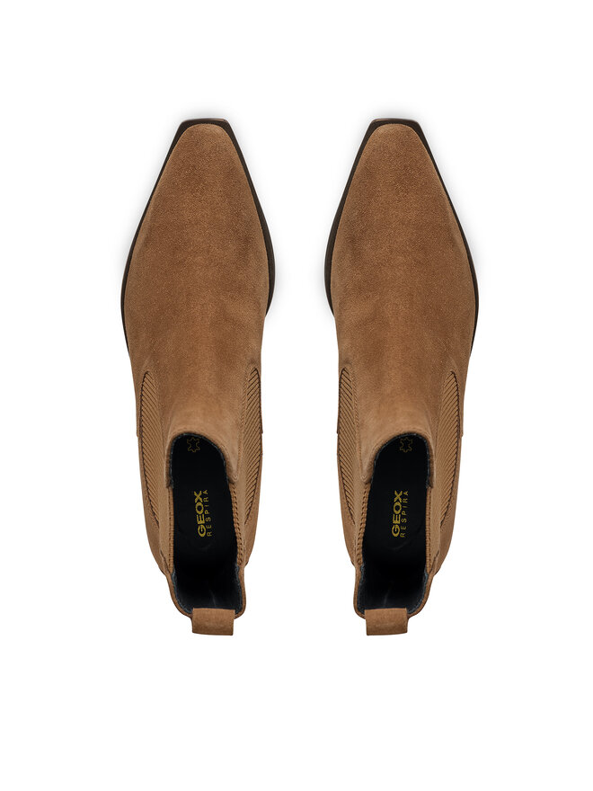 Geox Polokozačky Geox D Texica D46MYA 022NH C6372 Hnědá