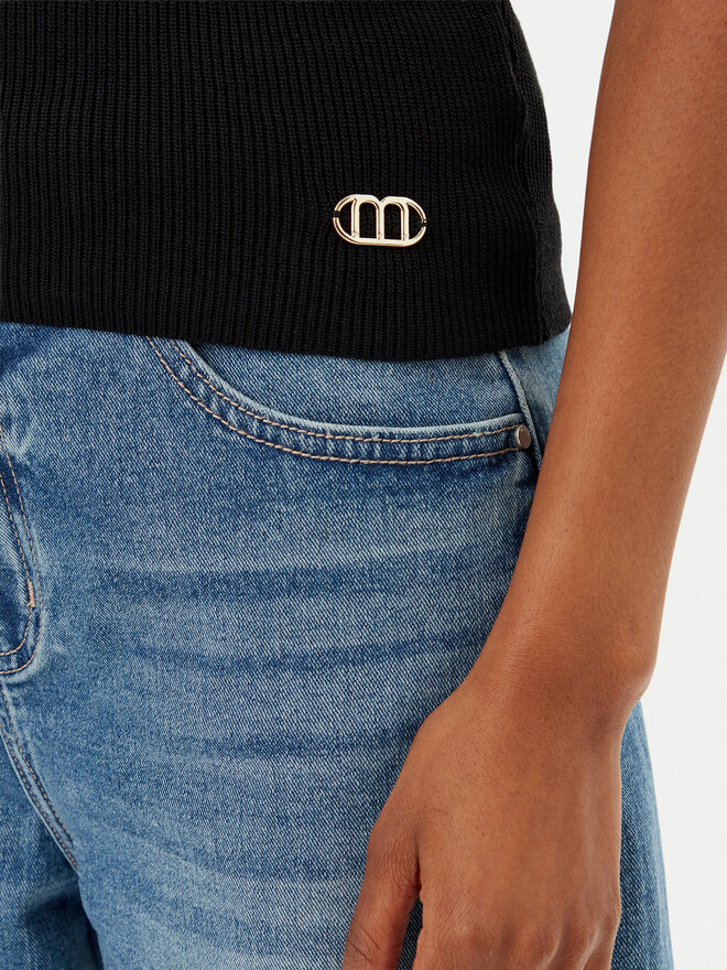 MET MET Τοπ M10 288MG Μαύρο Regular Fit