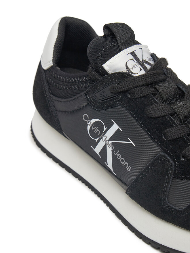 Calvin Klein Jeans Αθλητικά Calvin Klein Jeans Runner Sock Laceup Ny-Lth W YW0YW00840 Μαύρο