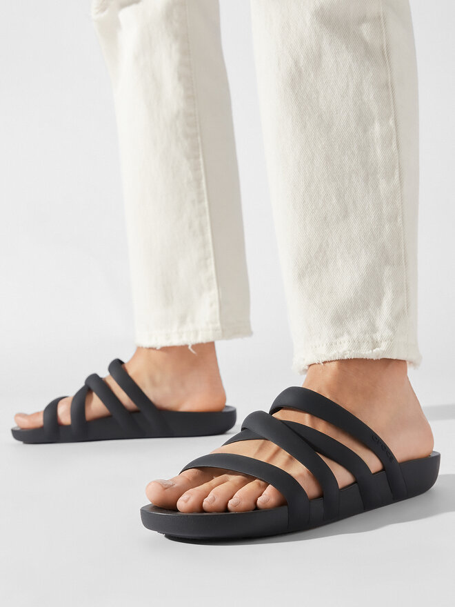 Crocs Шльопанці Crocs Splash Strappy Sandal 208217 Чорний