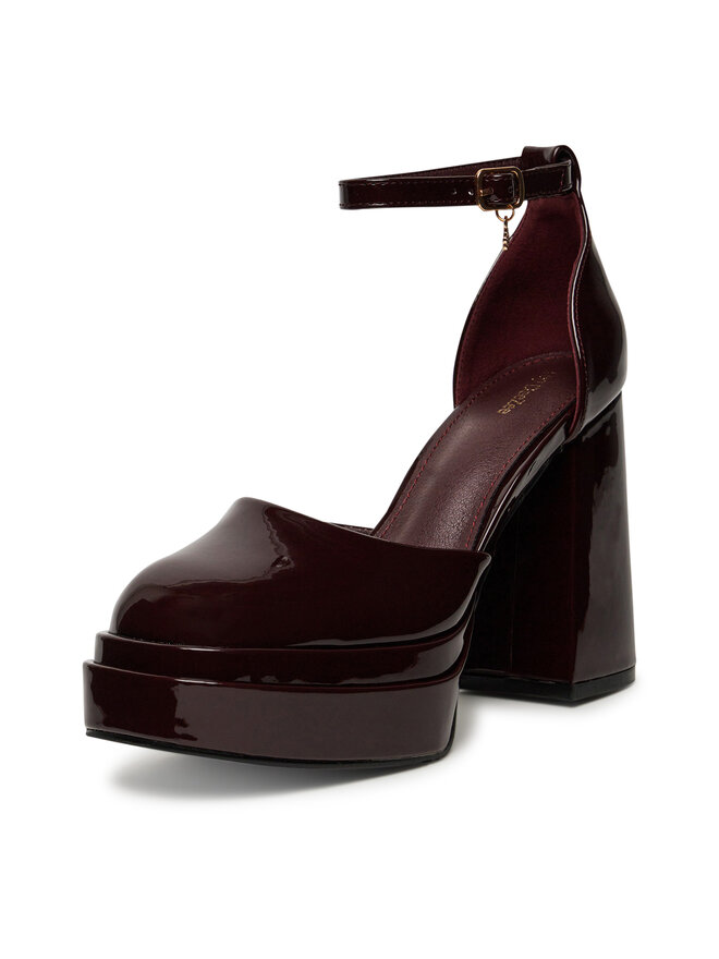 DeeZee Półbuty DeeZee LW85478-6 Bordowy