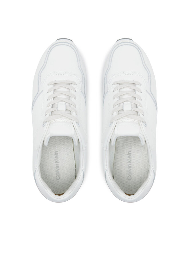 Calvin Klein Снікерcи Calvin Klein Low Top Lace Up Lth Mono HM0HM01807 Сірий