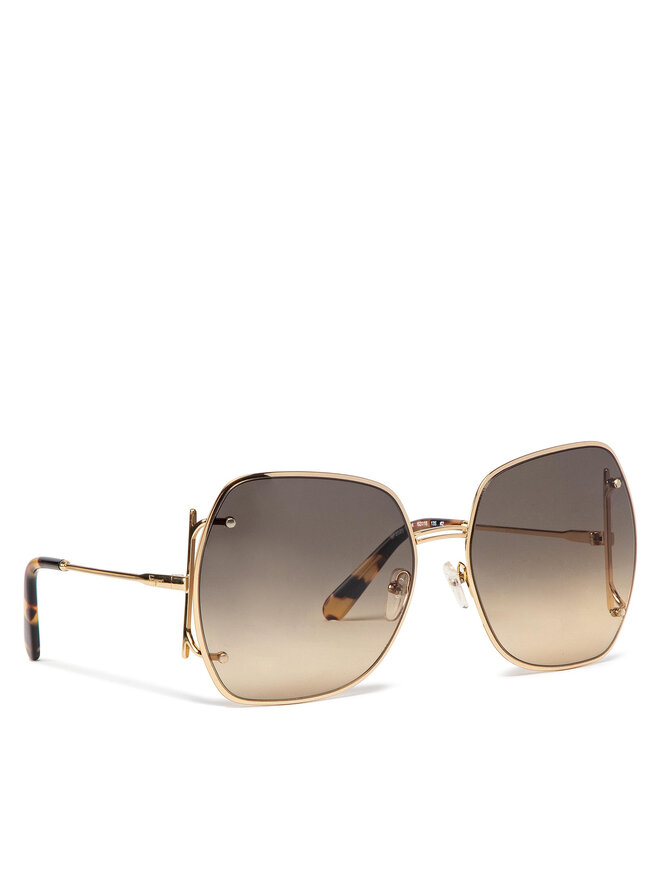 Lunettes de soleil Salvatore Ferragamo SF202S Or fr.eschuhe.ch