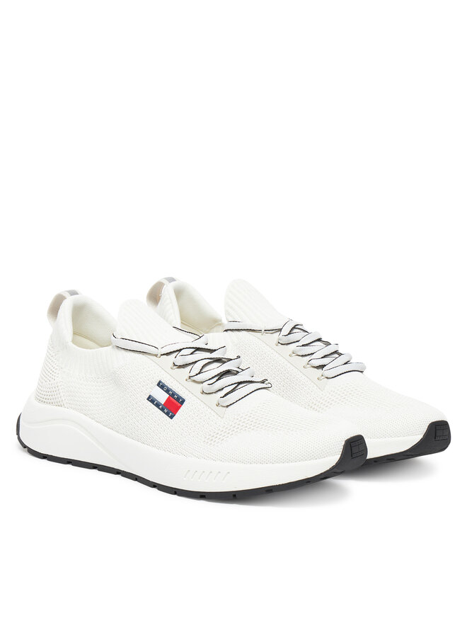 Tommy Jeans Sneakers Tommy Jeans Tjm Runner Knitted EM0EM01580 Écru