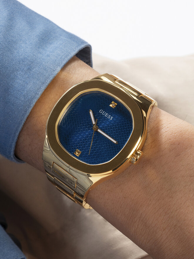 Guess Zegarek Guess Rebellious GW0662G2 Złoty