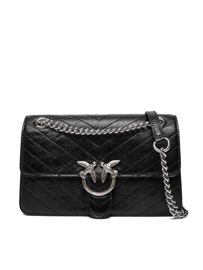 PINKO Handtasche PINKO Love One Light Mini Al 25-26 PLTT 106173 A2JC Schwarz
