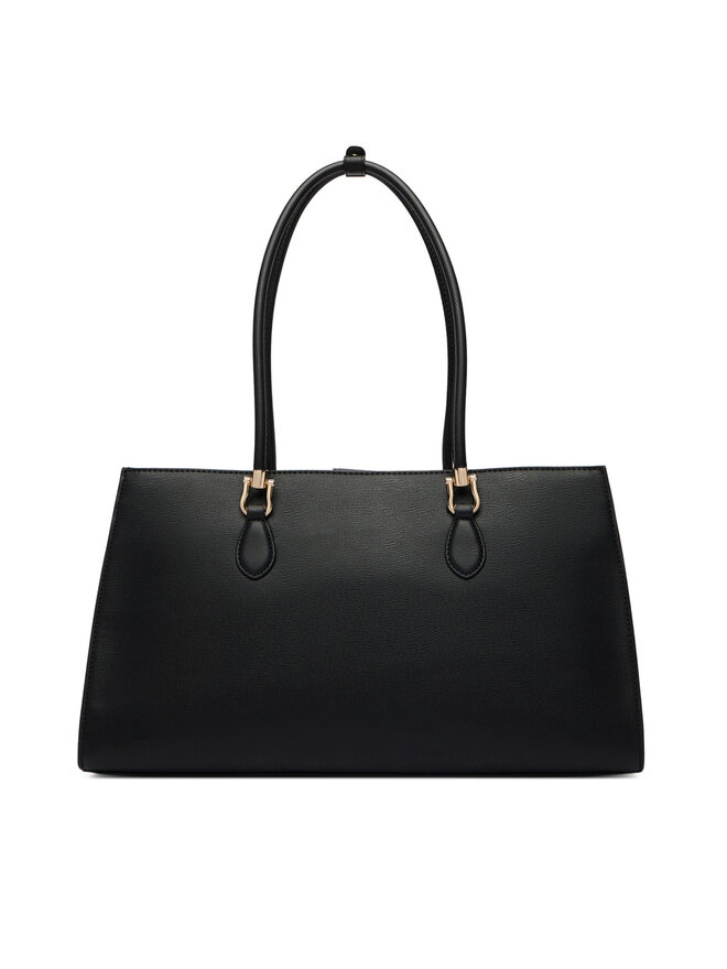 Tommy Hilfiger Handtasche Tommy Hilfiger Th Grace Satchel AW0AW18750 Schwarz