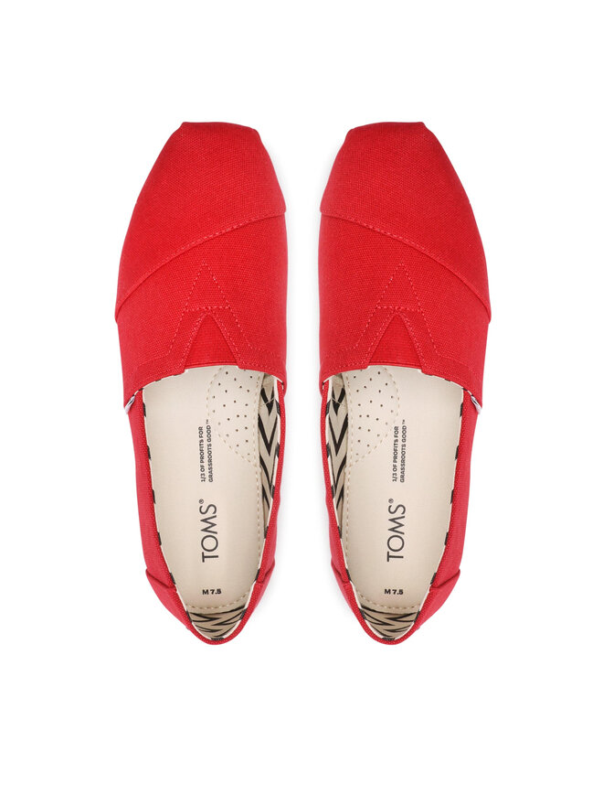 Toms Pantofi Toms Alpargata 10017665 Roșu