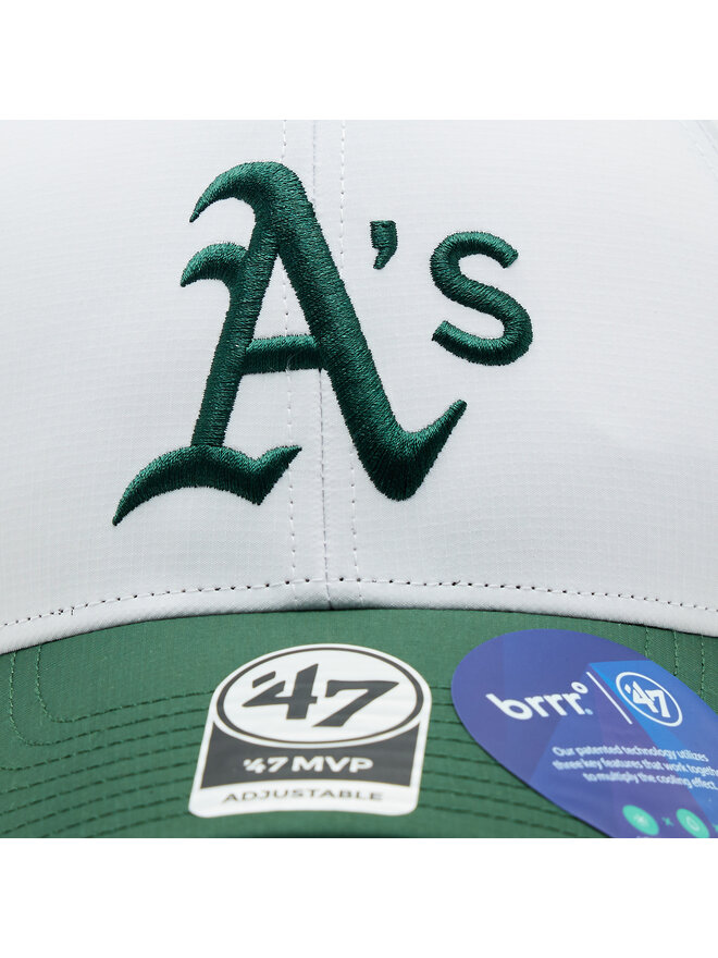 47 Brand Șapcă 47 Brand MLB Oakland Athletics Brrr TT Snap 47 MVP B-BRTTS18BBP-WH Alb