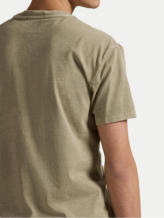 Polo Ralph Lauren Polo Ralph Lauren T-Shirt 710969628006 Χακί Custom Slim Fit