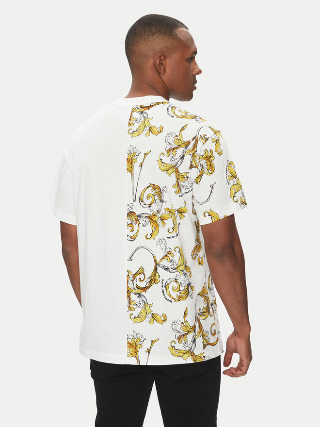 Versace Jeans Couture Versace Jeans Couture Camiseta 78GAH609 Blanco Regular Fit