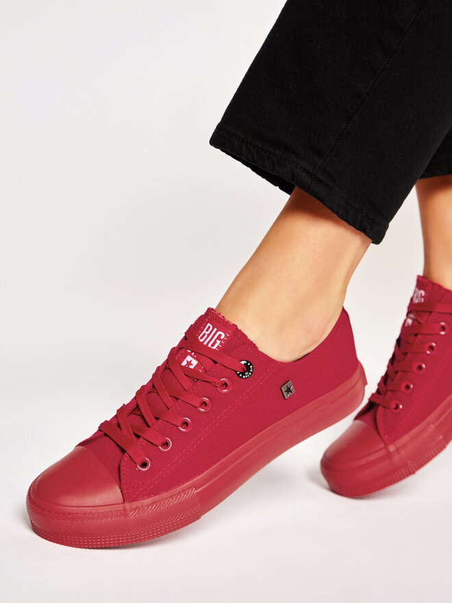 Big Star Shoes Plátenky Big Star Shoes AA274007 Červená
