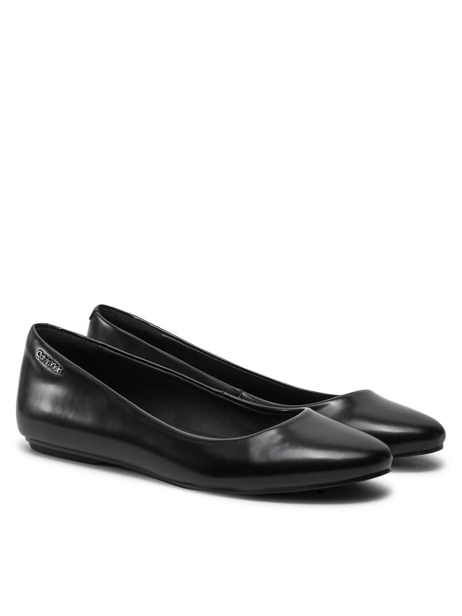 Calvin Klein Μπαλαρίνες Calvin Klein Round Ballerina HW0HW02449 Μαύρο
