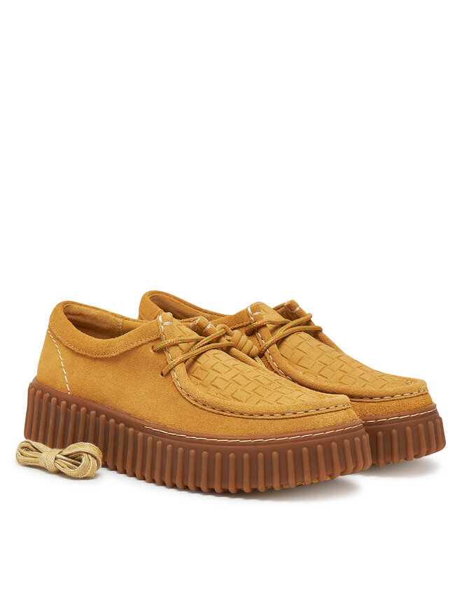 Clarks Pusbačiai Clarks Torhill Bee 26181188 Auksinė