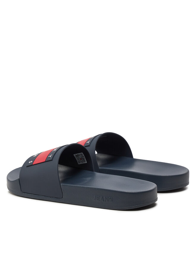 Tommy Jeans Šľapky Tommy Jeans Pool Slide Ess EM0EM01191 Tmavomodrá