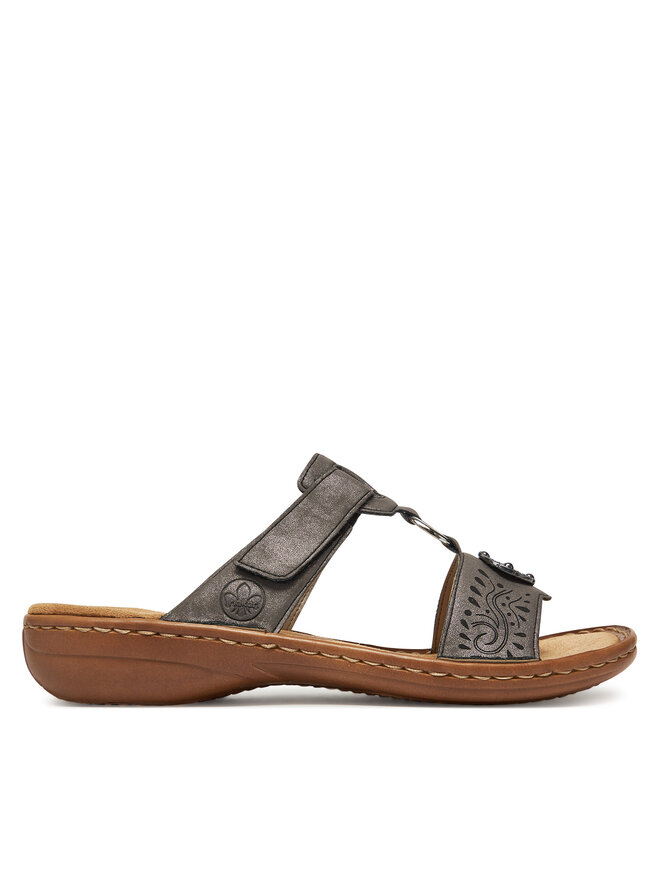 Rieker Natikači Rieker 608K1-45 Siva
