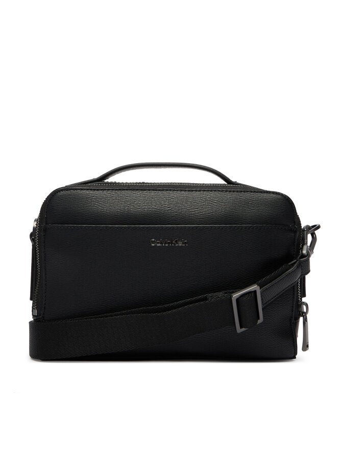 Calvin Klein Umhängetasche Calvin Klein Emblem Hw Camera Bag LV04D3291G Schwarz