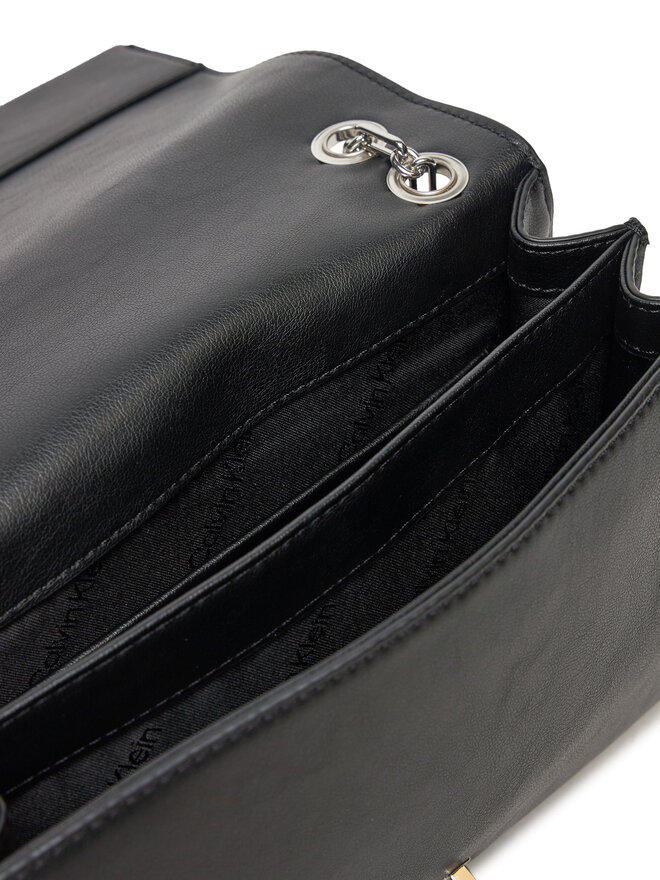 Calvin Klein Handtasche Calvin Klein Ck Medium Conv Chain Bag K60K612810 Schwarz