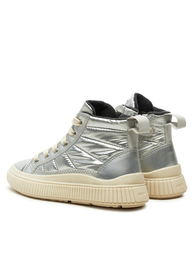 Geox Tenisice Geox J Laquinny Girl J46M3C 0LVNF C1007 M Srebrna