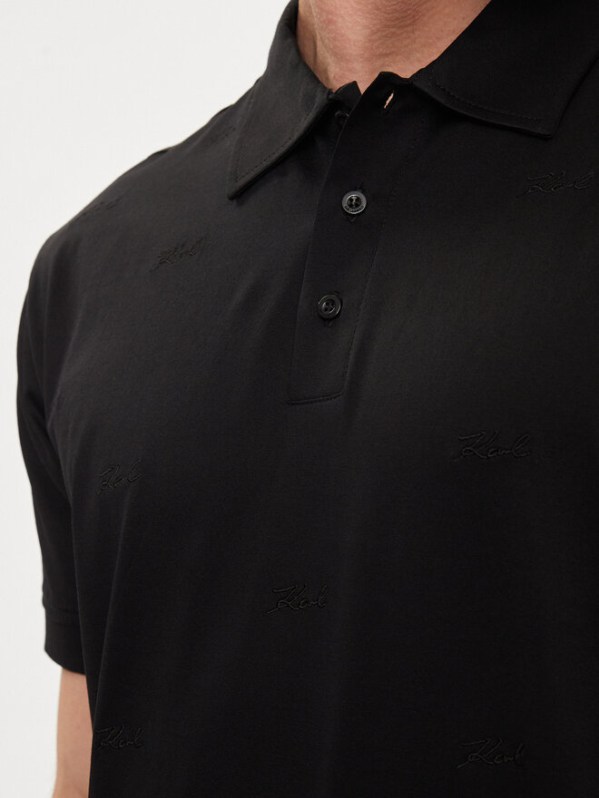 KARL LAGERFELD KARL LAGERFELD Poloshirt 745007 542201 Schwarz Regular Fit