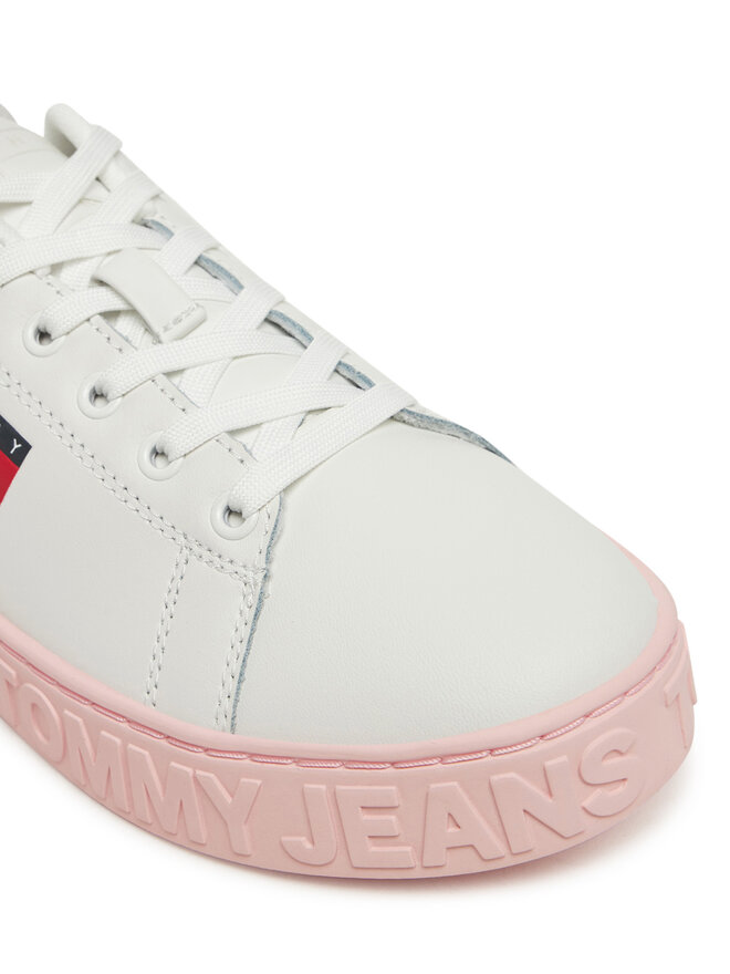 Tommy Jeans Sneakersy Tommy Jeans Tjw Logo Outsole Sneaker Ess EN0EN02703 Biały