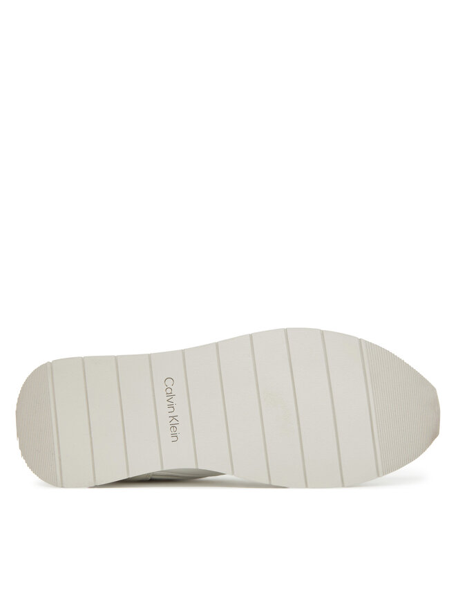 Calvin Klein Снікерcи Calvin Klein Low Prof Runn Laceup Tape HM0HM01897 Білий