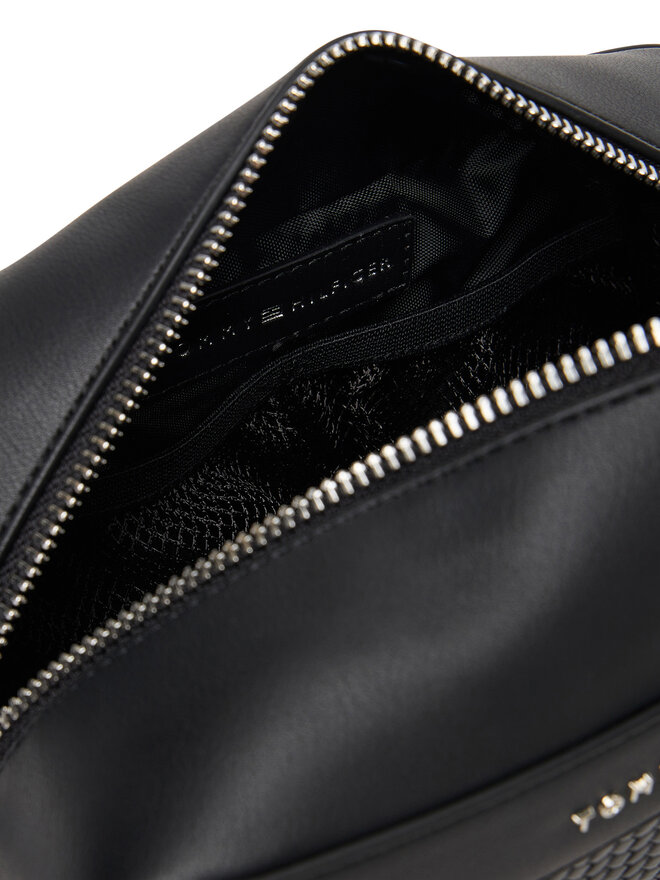 Tommy Hilfiger Kosmetiktasche Tommy Hilfiger Th Woven Washbag AM0AM13838 Schwarz