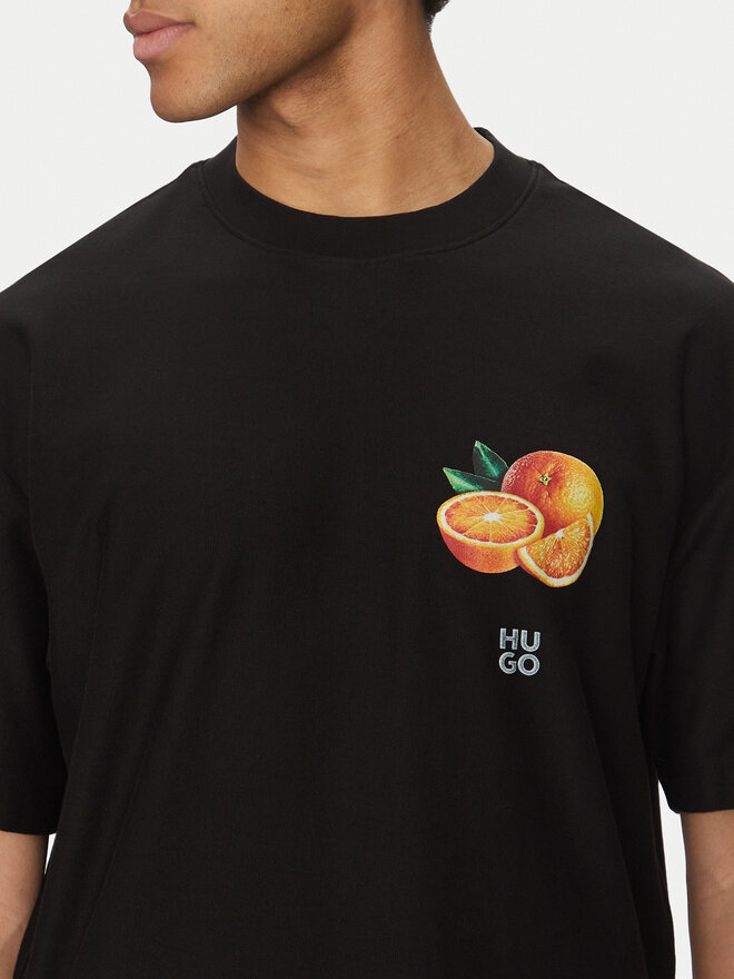 HUGO HUGO T-Shirt Dartiee 50537576 Μαύρο Oversize