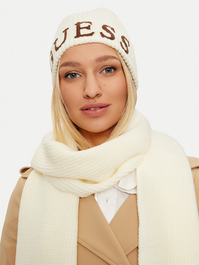 Guess Zestaw Szalik i Czapka Guess GFBOXW P4402 Écru