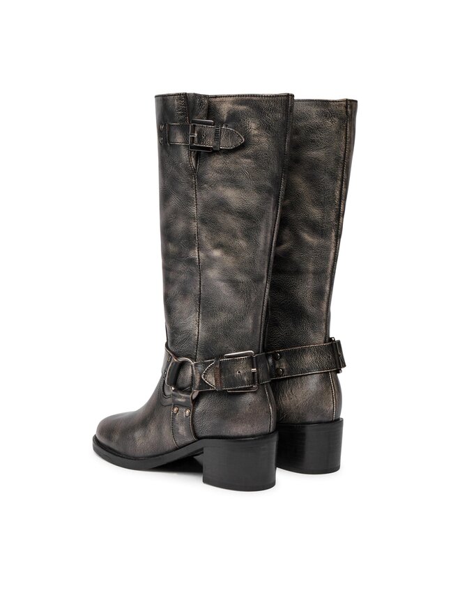 Bronx Kozaki Bronx High boots 14291-A Czarny