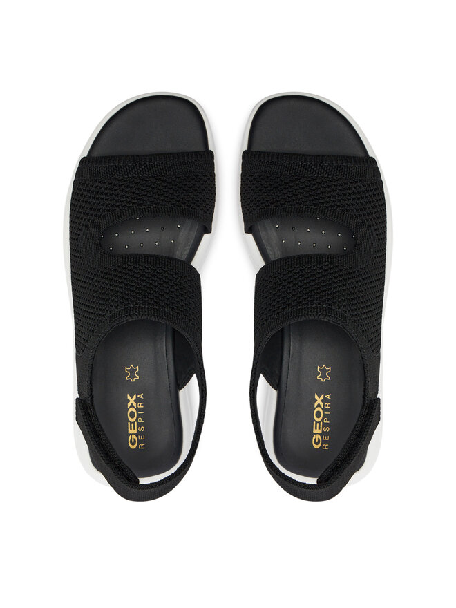 Geox Sandály Geox D Spherica Ec5 D45SVA 0006K C9999 Černá